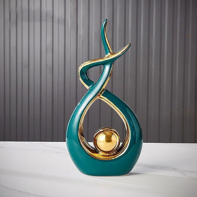 Abstract twist sculpture