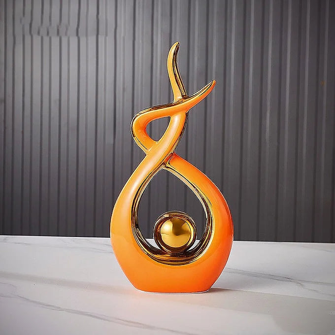 Abstract twist sculpture