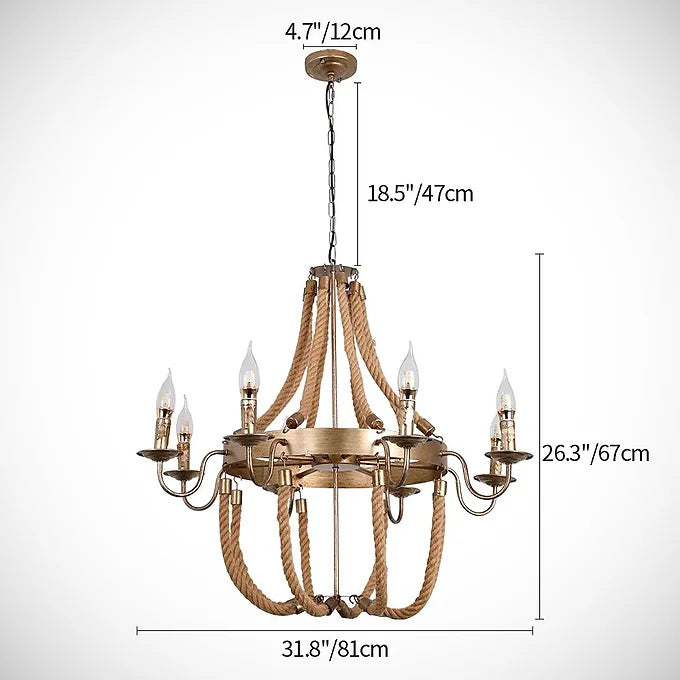 Annette Grande Farmhouse Chandelier