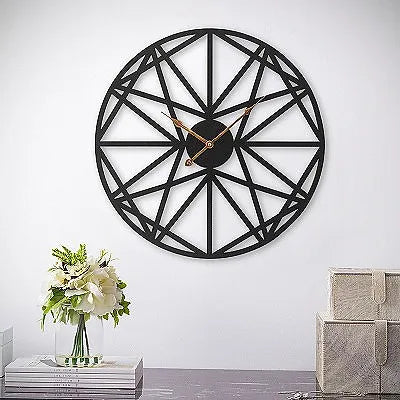 Mid-Century Iron Wall Clock