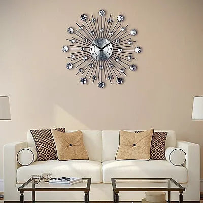 Silver Gem Wall Clock