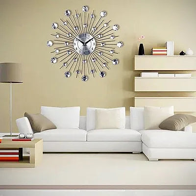 Silver Gem Wall Clock